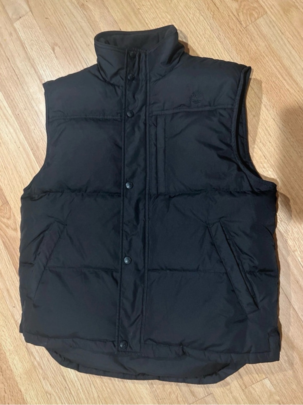 Men's Black Puffer Vest - Timberland Size M